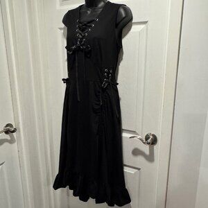 Scarlet Darkness lace up dress